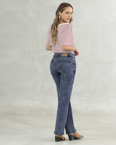 Blusa manga corta con cuello tipo bandeja#color_146-raya-vino