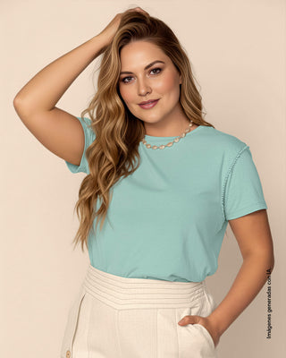 Blusa manga corta con detalle decorativo en sisa#color_c38-menta