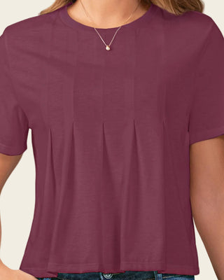 Blusa manga corta con prenses decorativos en frente#color_c32-malva
