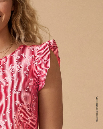 Blusa con bolero en sisa y detalles en ojalillo#color_001-estampado