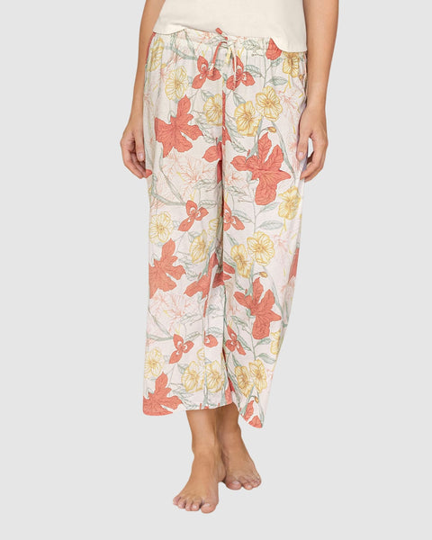 Pantalón largo con elástico en cintura y jareta funcional#color_153-estampado-flores
