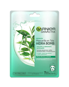 Garnier skin active mascarilla en tela hidra bomb té verde#color_000-sin-color