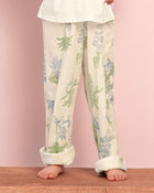 Pantalón largo de pijama para niña estampado continuo