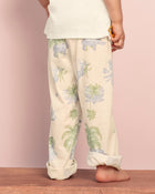 Pantalón largo de pijama para niña estampado continuo