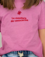 Camiseta manga corta básica con cuello redondo#color_301-rosado