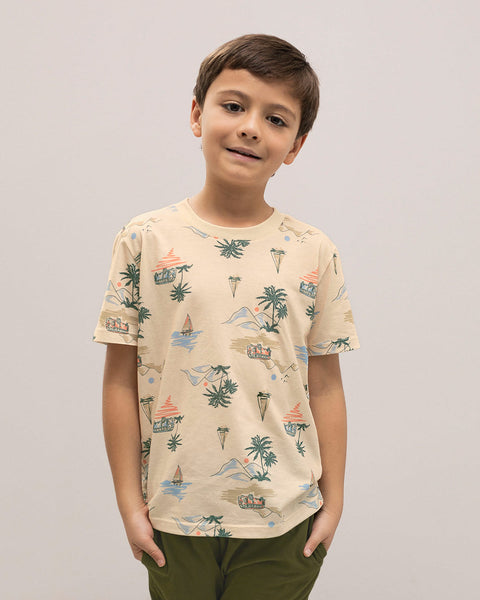 Camiseta manga corta con cuello redondo para niño#color_119-estampado