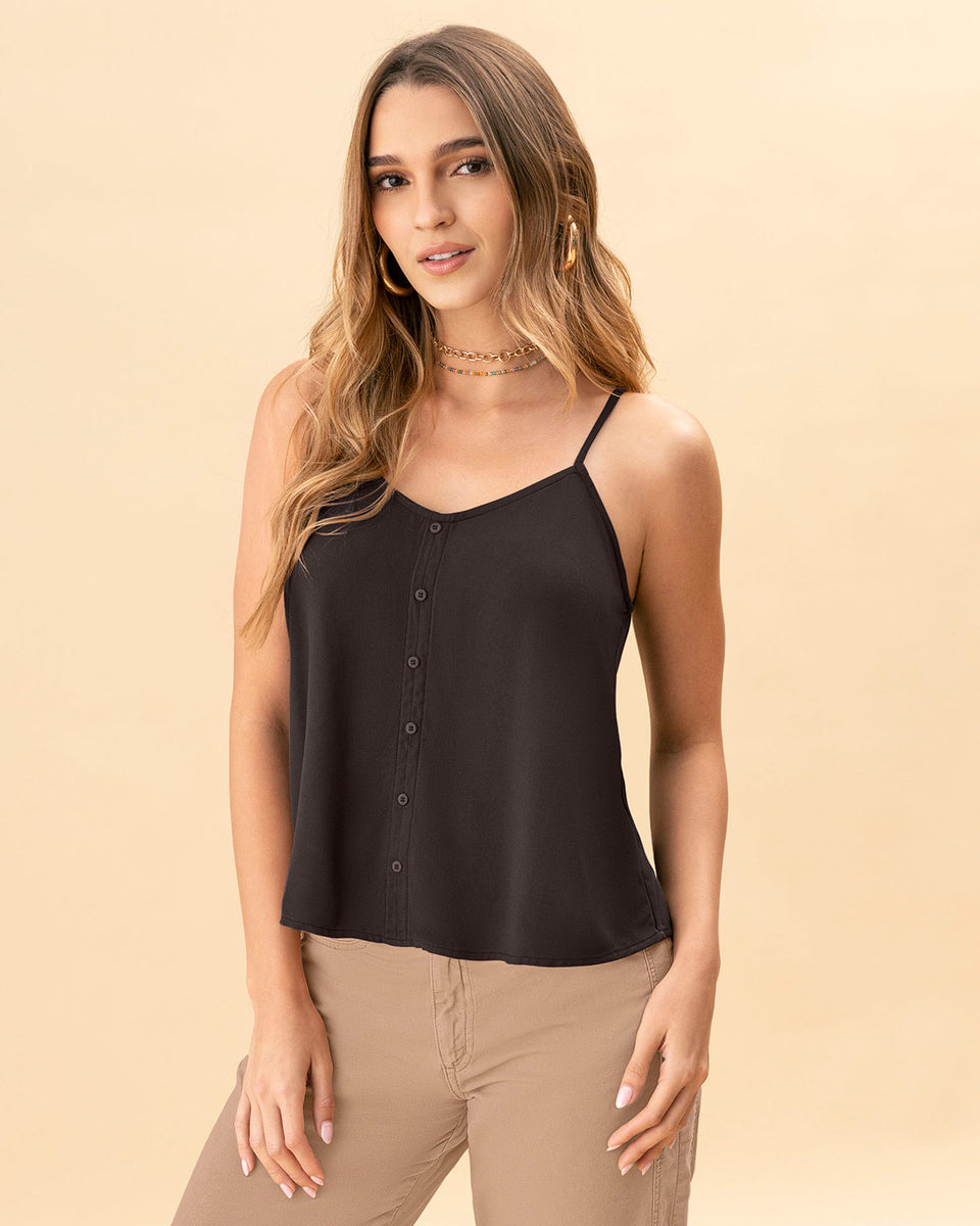 Blusa tiritas con escote en espalda