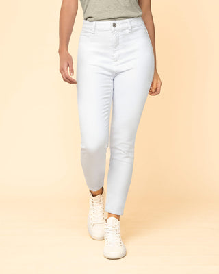Jean skinny de silueta ajustada#color_000-blanco
