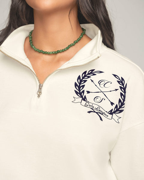 Suéter cuello alto oversize con cierre funcional#color_000-blanco