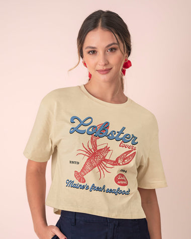 Blusa manga corta silueta amplia#color_084-arena