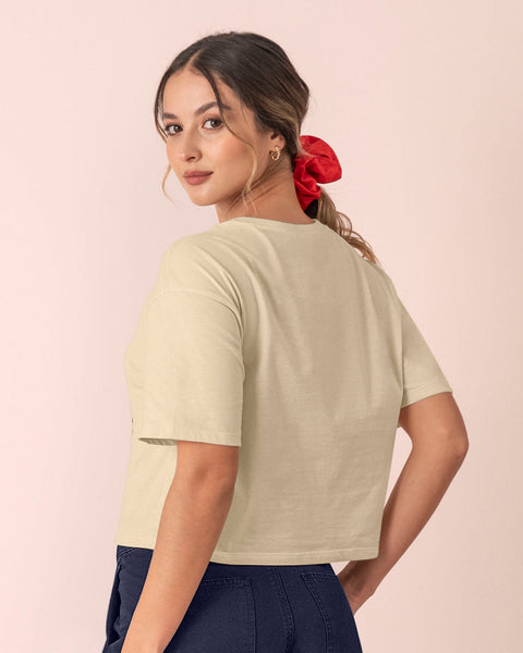 Blusa manga corta silueta amplia#color_084-arena
