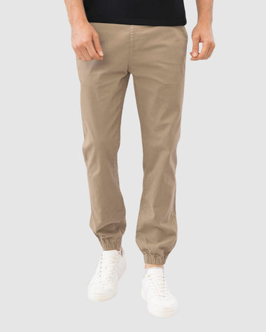 Jogger en drill para hombre#color_813-caqui