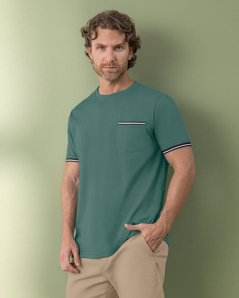 camiseta-manga-corta-con-punos-tejidos#color_063-verde-azul-palido