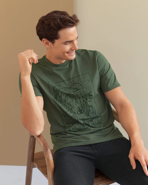 Paquete x 2 camisetas cuello redondo para hombre#color_995-verde-arena