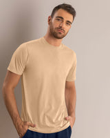 Paquete x 2 camisetas cuello redondo para hombre#color_s01-cafe-blanco