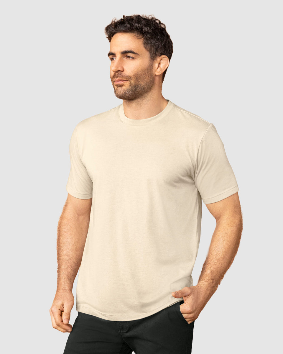 Camiseta manga corta con logo bordado en frente