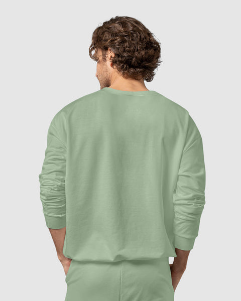 Suéter oversized con cuello redondo#color_600-verde