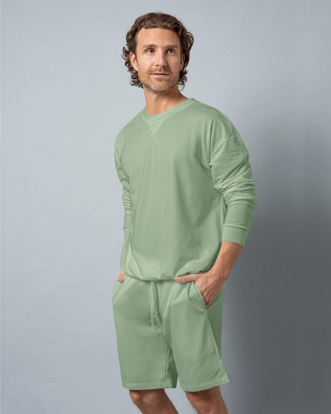 Suéter oversized con cuello redondo#color_600-verde