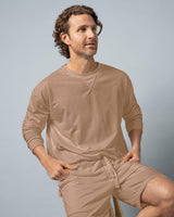Suéter oversized con cuello redondo#color_849-beige