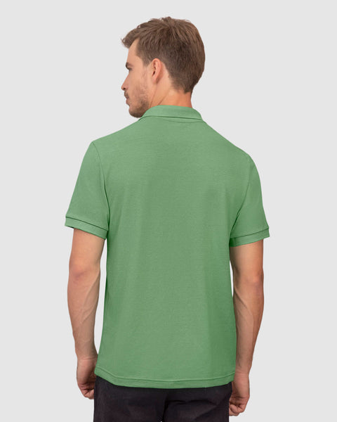 Camiseta tipo polo manga corta masculina#color_601-verde-manzana