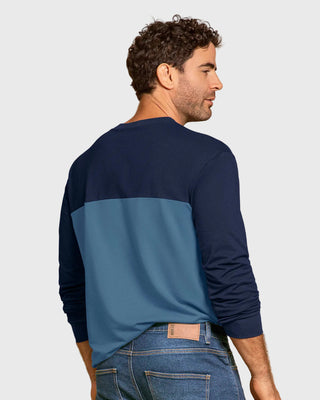 Suéter masculino básico#color_024-azul-gris-ceo