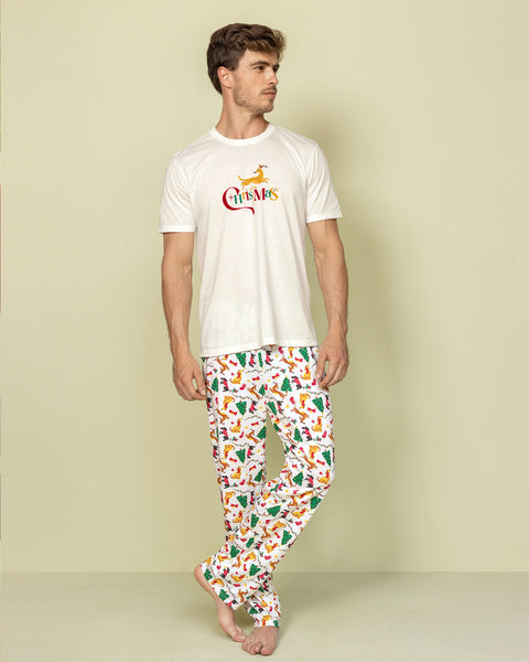 Pantalón ruedo recto con estampado#color_014-estampado-navidad