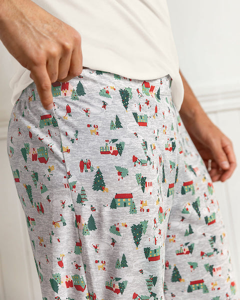 Pantalón ruedo recto con estampado#color_723-estampado-navidad