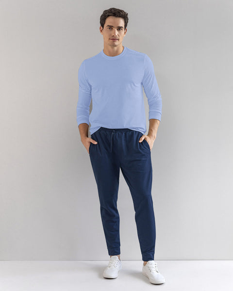 Pantalón jogger masculino#color_457-azul-oscuro