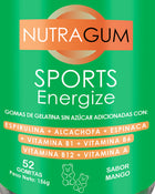 Nutragum Sports Energize: Gomas de gelatina green fit con espirulina.