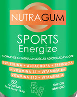 Nutragum Sports Energize: Gomas de gelatina green fit con espirulina.#color_001-sports-energize