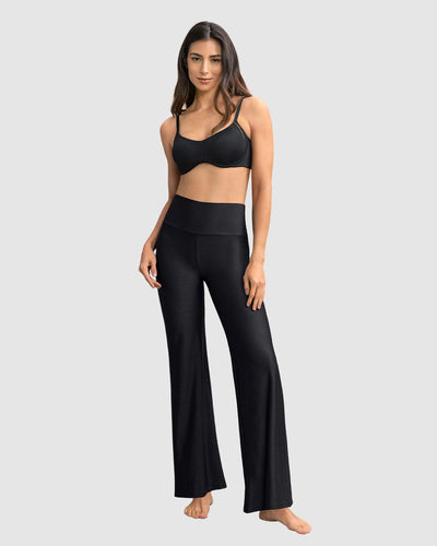 Legging ruedo recto con control de abdomen#color_700-negro