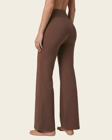 Legging ruedo recto con control de abdomen#color_c23-cafe