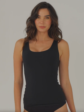 Blusa de control moderado con doble capa en abdomen#all_variants