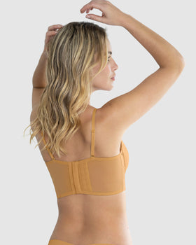 Brasier tipo bustier de realce suave#color_127-dorado-claro