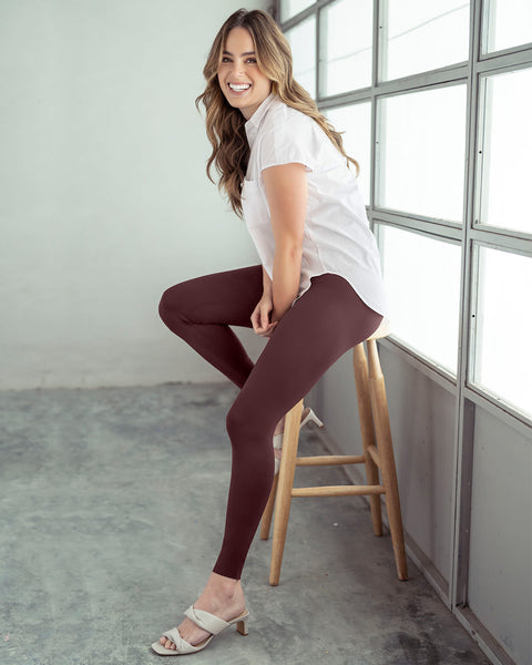 Legging de tiro alto con control fuerte de abdomen#color_320-vino-oscuro