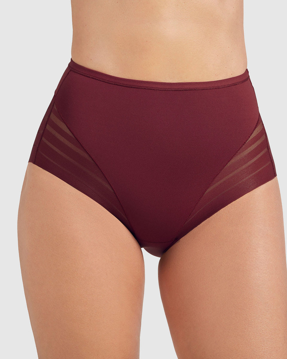 Bloomer faja clásico con control moderado de abdomen y bandas en tul