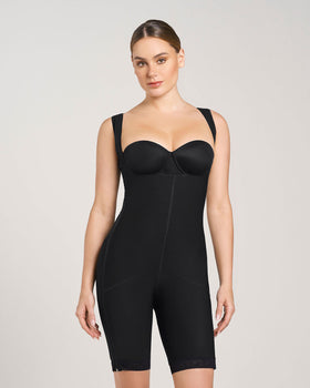 Body de control busto libre con cierres laterales ideal como postquirúrgico#color_700-negro