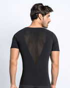 Camiseta de compresión suave en microfibra y tecnología skinfuse sin costuras