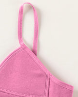 Top básico principiante en algodón para niña#color_359-fondo-rosado