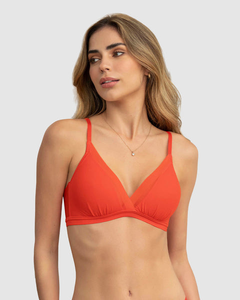 Brasier ultraliviano sin arco con copas en espuma y tul sexy fresh bra#color_213-naranja