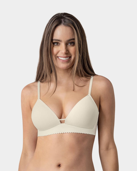 Brasier de escote profundo con realce suave sin arco perfect comfort bra#color_253-marfil