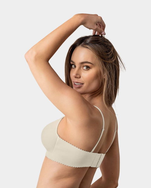 Brasier de escote profundo con realce suave sin arco perfect comfort bra#color_253-marfil