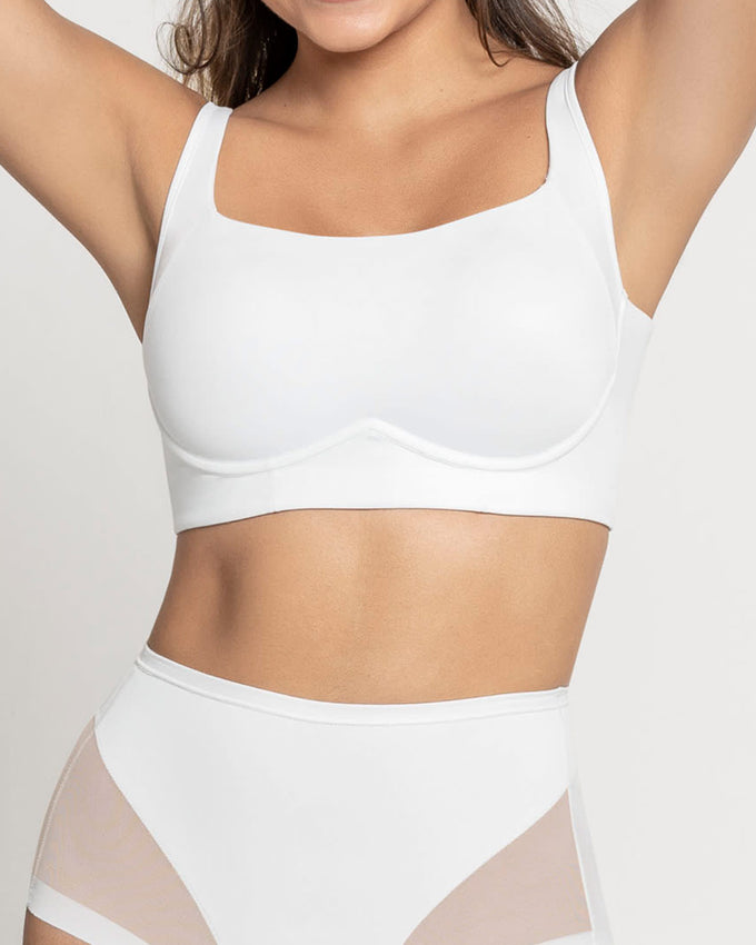 Brasier sin arco ultracómodo de alto soporte y cubrimiento everyday bra#color_000-blanco