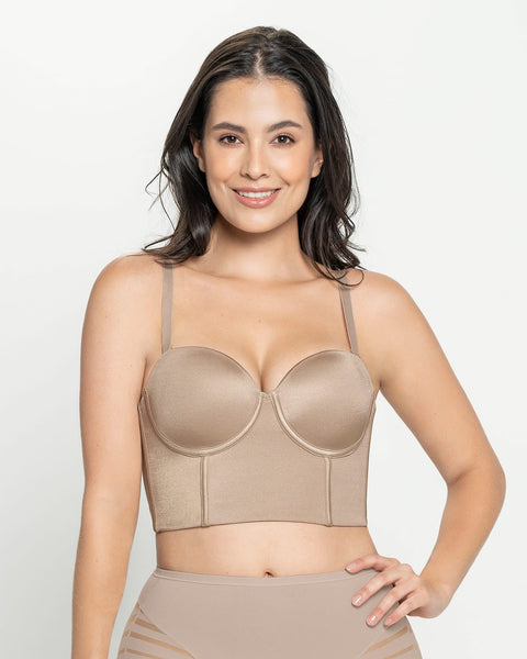 Brasier tipo bustier ideal como strapless#color_802-cafe-claro