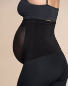 Legging para el embarazo con soporte lumbar y banda que soporta el abdomen
