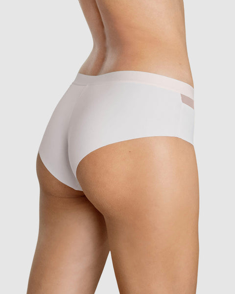 Bloomer cachetero con franja transparente decorativa#color_000-blanco