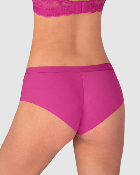 Bloomer cachetero con franja transparente decorativa#color_053-rosa-intenso