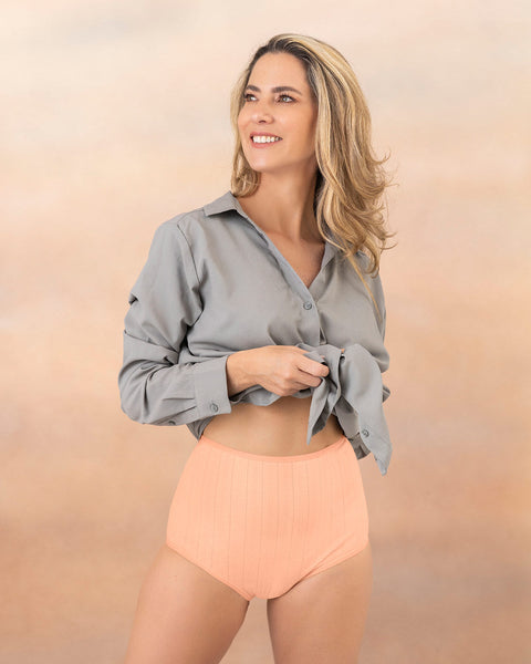 Paquete x 3 bloomers clásicos con excelente cubrimiento#color_s20-mandarina-gris-verdoso-cafe-claro