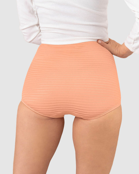 Paquete x 3 bloomers clásicos con máximo cubrimiento#color_s20-mandarina-gris-verdoso-cafe-claro