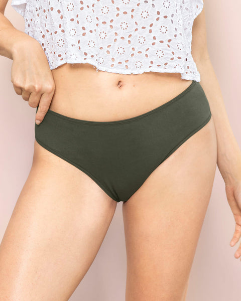 Paquete x 3 bloomers tipo bikini con buen cubrimiento#color_s25-vino-marfil-verde